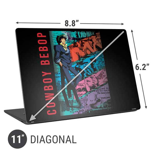 Cowboy Bebop Poster Universal Laptop 11in (8.8 x 6.2in) Skin